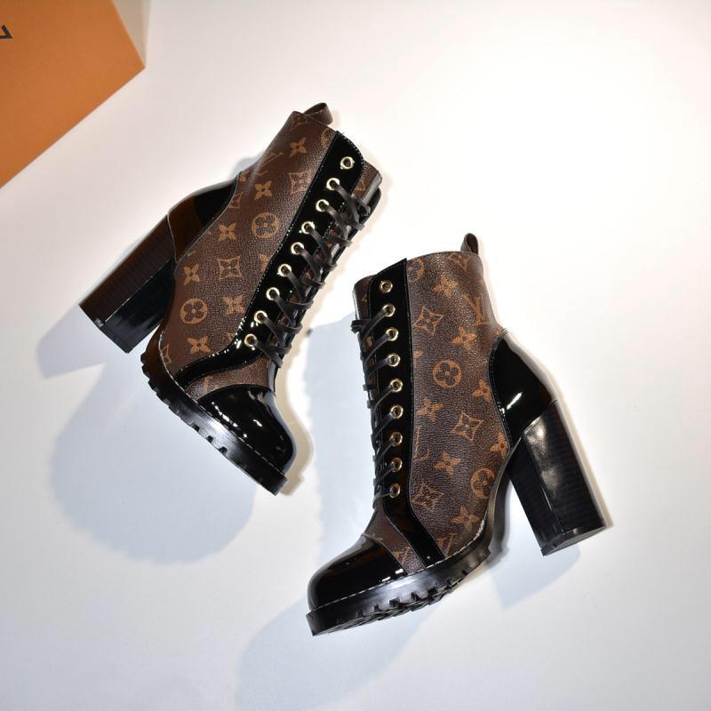 Monogram Luxe Lace-Up Ankle Boots