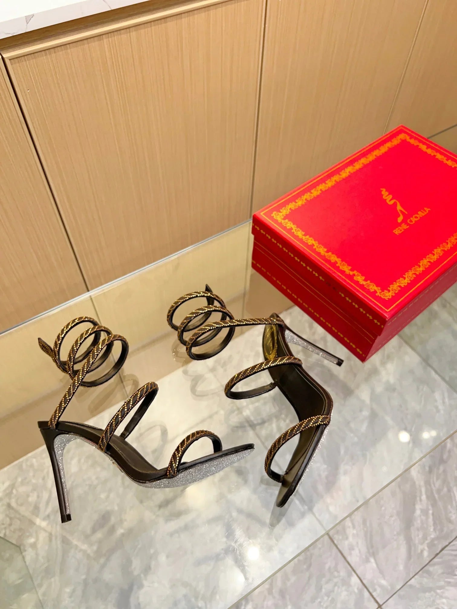 Cleo Color Crystal Sandals