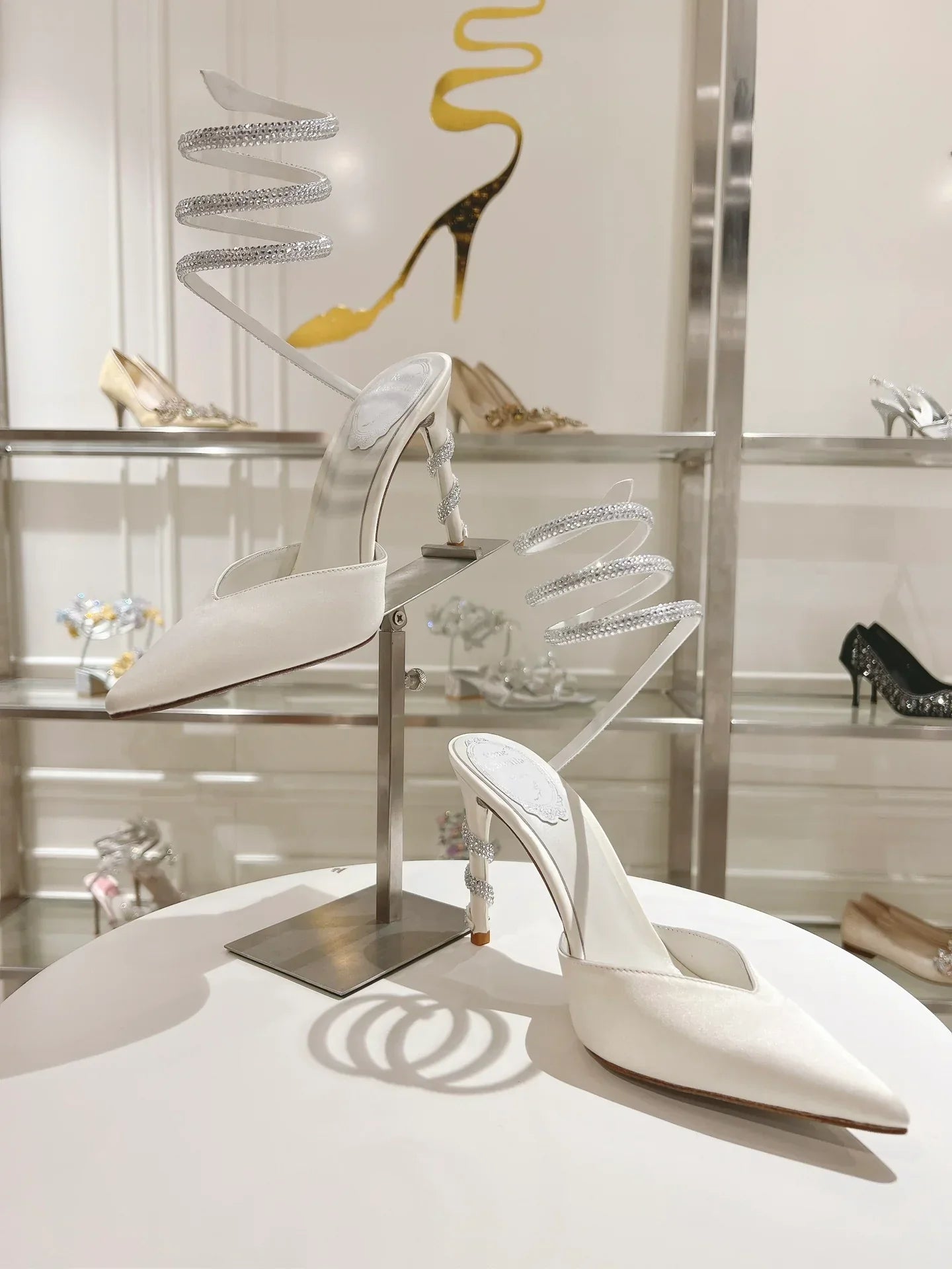 Cleo Snake-Design Heels
